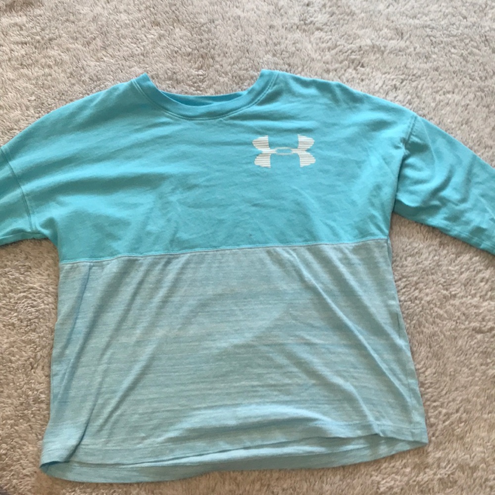 blue under armor shirt